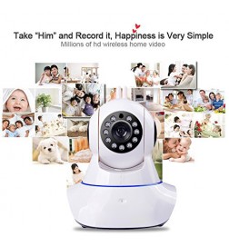 New Dual Antenna Intelligent Robot WiFi IP Camera with Night Vision